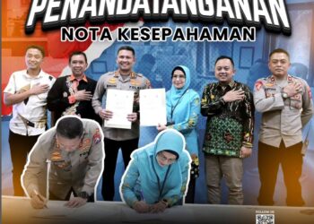 Tanda Tangani MOU, Polres Malang Kota Siap Hadirkan Pemilu Damai 2024