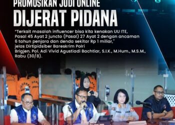 Promosikan Judi Online Dijerat Pidana