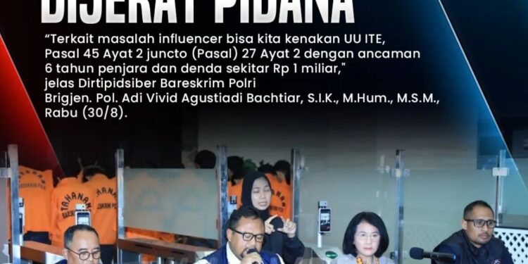 Promosikan Judi Online Dijerat Pidana