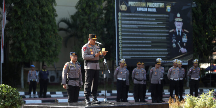 Kapolda Sulsel Pimpin Gelar Pasukan Operasi Zebra Pallawa 2023