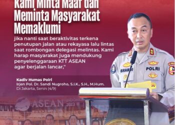 KTT ASEAN Telah di Gelar, Kadiv Humas Polri Sampaikan Permintaan Maaf Kepada Masyarakat Adanya Penutupan Jalan