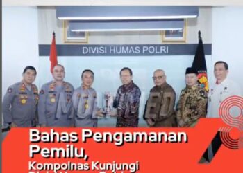 Bahas Pengamanan Pemilu, Kompolnas Kunjungi Divisi Humas Polri
