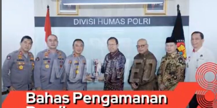 Bahas Pengamanan Pemilu, Kompolnas Kunjungi Divisi Humas Polri
