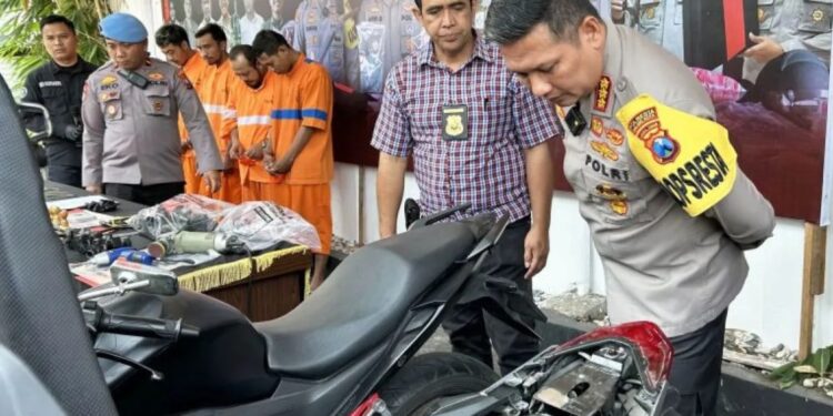 Polresta Malang Kota bekuk sindikat curanmor ubah nomor rangka