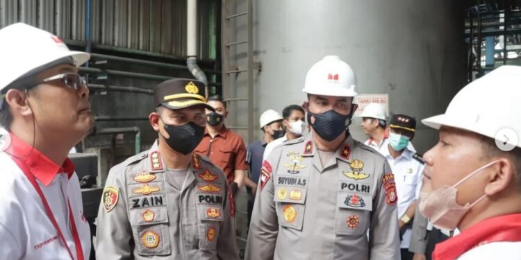 Tekan Polusi Udara, Satgas Pengendalian Pencemaran Udara Polda Metro Jaya Sidak Industri di Kota Tangerang