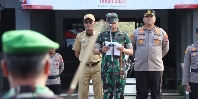 Persiapan Pengamanan Pilkades Serentak Polres Tanah Laut Laksanakan Apel Gelar Pasukan