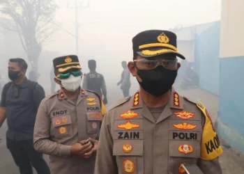 Polres Metro Tangerang Kota Dirikan Posko Pengamanan di Area Kebakaran TPA Rawa Kucing