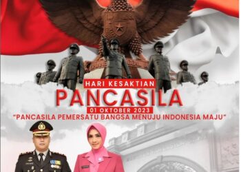 Kapolres Tanah Laut Pimpin Upacara Peringati Hari Kesaktain Pancasila Tahun 2023