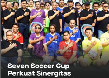 Perkuat Sinergisitas, Polri dan Jurnalis Gelar Seven Soccer