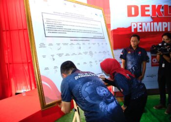 Polri, Dewan Pers, dan Pimpinan Media Deklarasi Pemilu Damai 2024