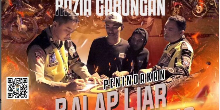 171 Motor Balap Liar dan Knalpot Brong Diamankan Satlantas Polresta Malang Kota