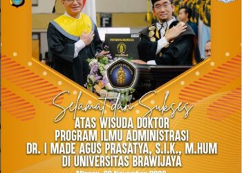 Bravo…, Dirlantas Polda Sulsel Raih Gelar Doktor Ilmu Administrasi di Universitas Brawijaya