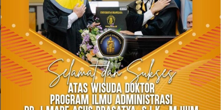 Bravo…, Dirlantas Polda Sulsel Raih Gelar Doktor Ilmu Administrasi di Universitas Brawijaya
