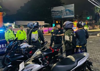 Polresta Malang Kota Berhasil Mencegah Balap Liar dan Amankan Ratusan Motor Knalpot Brong