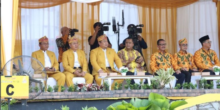 Kapolres Tanah Laut Bersama Istri Hadiri Puncak Perayaan Hari Jadi Kabupaten Tanah Laut Ke 58