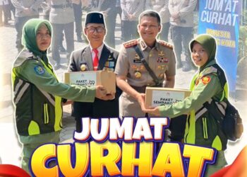 Polresta Malang Kota Dekat Dengan Linmas Klojen Dalam Jumat Curhat