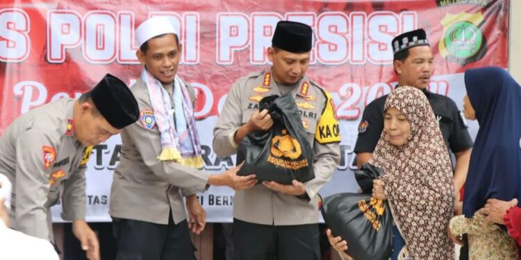 Baksos Polri Presisi di Batuceper Tangerang, Kapolres Sampaikan Pesan Pemilu Damai 2024