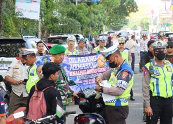 Satlantas Polres Metro Tangerang Kota Gelar Razia Knalpot Brong, 24 Motor Terjaring