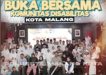 Sambut Nuzulul Qur’an Polresta Malang Kota Berbagi Berkah Dengan Komunitas Disabilitas