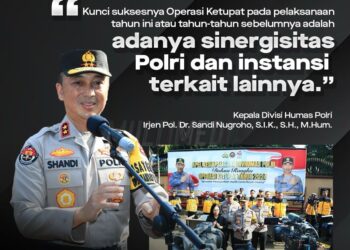 Kunci Suksesnya Operasi Ketupat Selama ini Adalah Sinergitas Polri Dan Instansi Terkait Lainnya