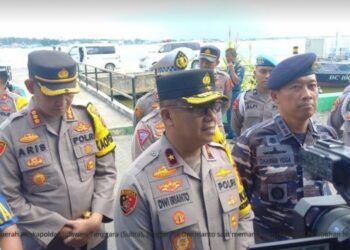Wakapolda Sultra Di Dampingi Danlanal Kendari Sinergi Tinjau Kesiapan Arus Balik Lebaran