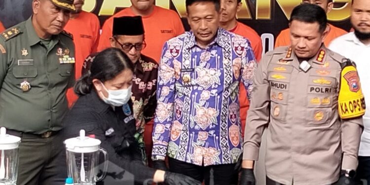 Polresta Malang Kota Musnahkan 46 Kg Ganja dan 2 Kg Sabu Hasil Ungkap Maret Hingga Mei 2024