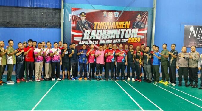 Peringati Hari Bhayangkara Ke-78, Polresta Malang Kota Gelar Turnamen Badminton Piala Kapolresta 2024