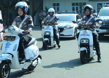 Usung Konsep Ramah Lingkungan, Polresta Malang Kota Luncurkan Tim Patroli Gunakan Motor Listrik