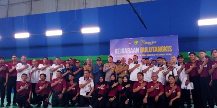 Diikuti Ratusan Atlet Muda, Polresta Malang Kota Gelar Kejuaraan Bulutangkis