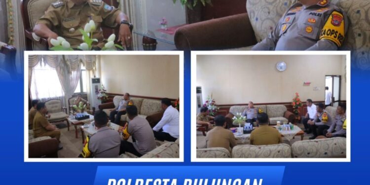 Kapolresta Bulungan Kunjungan Ke Kantor Bupati Untuk Jalin Silaturohmi
