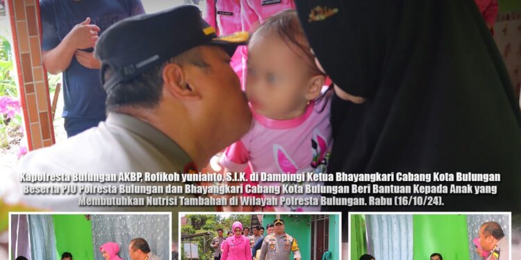 Polresta Bulungan Gelar Program Penanggulangan Stunting Melalui Pemberian Makanan Tambahan