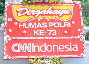 Ratusan Karangan Bunga Beragam Warnai dan Sambut HUT Humas Polri ke-73