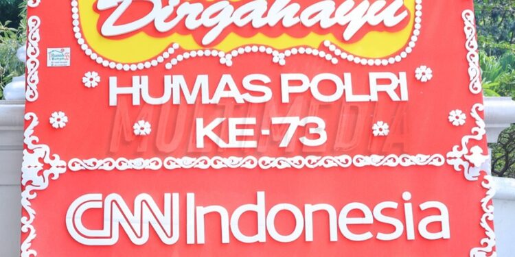 Ratusan Karangan Bunga Beragam Warnai dan Sambut HUT Humas Polri ke-73