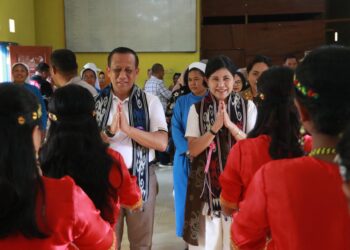 Kapolda Kaltara dan Ketua Bhayangkari Daerah Kaltara Berbagi Kasih dengan Anak-Anak Yayasan Santo Gabriel, Nunukan