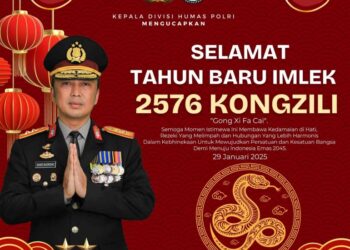 Kadiv Humas Polri Sampaikan Pesan Dalam Tahun Baru Imlek 2576 Kongzili
