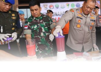 Polresta Bulungan Musnahkan Ribuan Pil Ekstasi dan Ratusan Gram Sabu