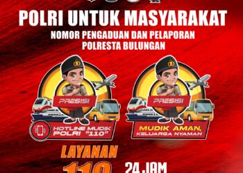 Polresta Bulungan Buka Layanan Aduan 110: Warga Diminta Laporkan Pemerasan dan Pungli