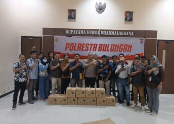 Jelang Idul Fitri, Kapolresta Bulungan Berbagi Kebahagiaan untuk Insan Pers