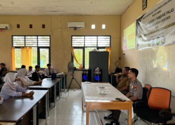 Sat Binmas Polresta Bulungan Sosialisasikan Dampak Negatif Gadget di SMKN 1 Tanjung Palas