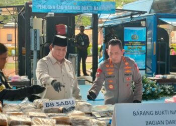 Kapolri Tak Menyangka Presiden Prabowo Menghadiri Pemusnahan Narkoba