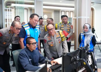 Wakapolri Turun Lansung Monitoring Arus Balik Nataru di Command Center Tol Jasa Marga Jatiasih